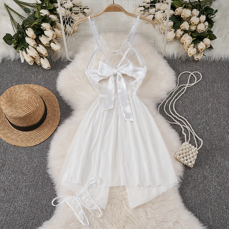 Japanese Kimono V-neck Printed Flower Bow Waist Shaping Cardigan Dress Women Clothing Loose Long Sleeve Vintage Sexy Lace-up New