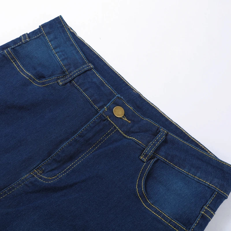 Fashion Skinny Pencil Pants Women's Casual Slim High Waist Straight Leg Denim Pants 2025 & 2026 Autumn New Lady High Street Trousers