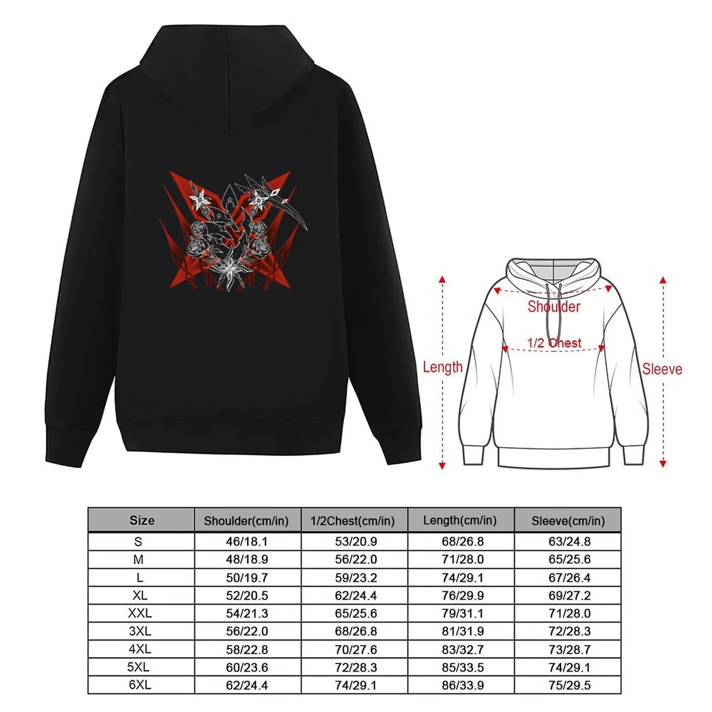 Arlecchino Constellation Design White Hoodie autumn men clothes hooded shirt winter clothes new in hoodies