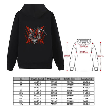 Arlecchino Constellation Design White Hoodie autumn men clothes hooded shirt winter clothes new in hoodies