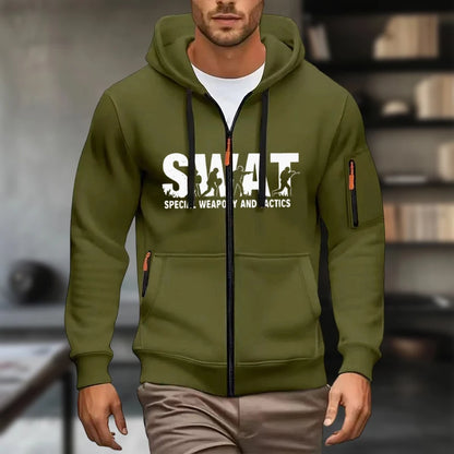 Mens Hoodies Sweatshirt New Casual Long Sleeve Hoodie Men Zipper Cardigan Hooded Sweatshirts