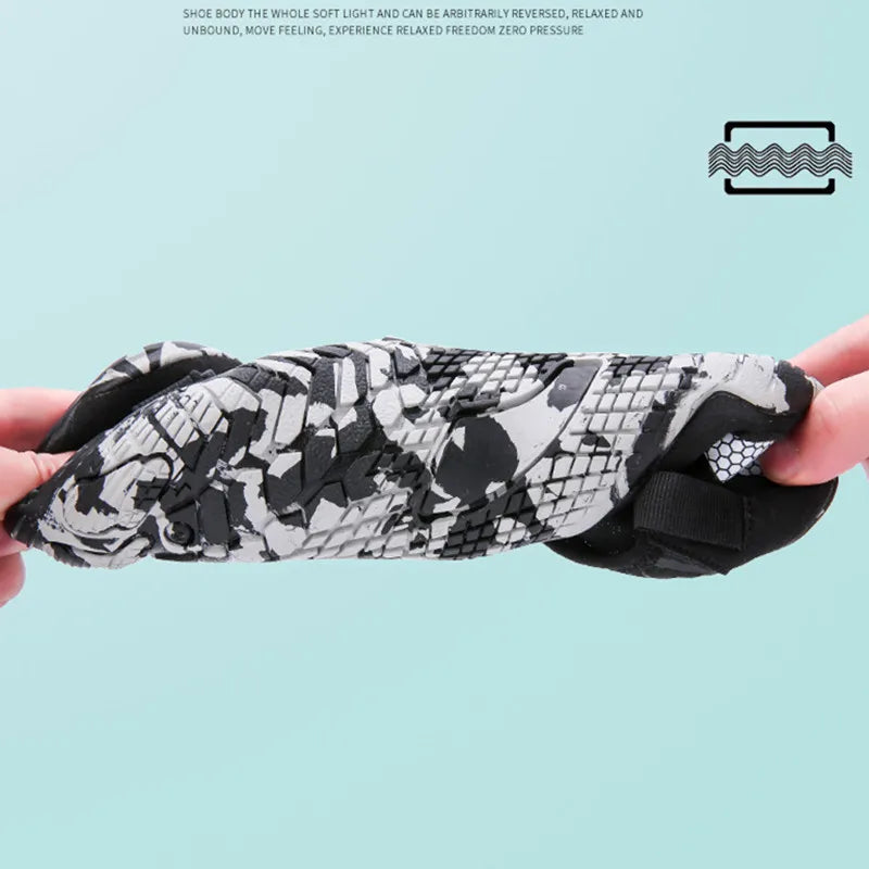 Men Women Elastic Beach Barefoot Seaside Aqua Shoe Quick-Dry Breathable Surf Wading Shoe Non Slip Upstream Swimming Water Shoe