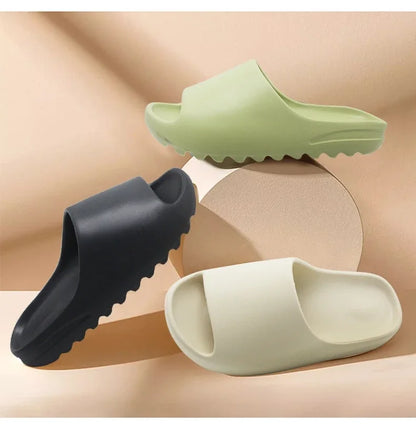 Brand High Quality Super Soft EVA Sole Summer Slippers for Men Bathroom Slippers Home Slides Couple Beach Sandals Male Slipper