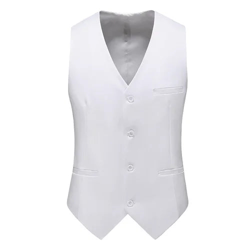 YASUGUOJI New Wedding Dress High-quality Men's Fashion Design Suit Vest Plus Size Men's Business Casual Suit Vest 15-colors