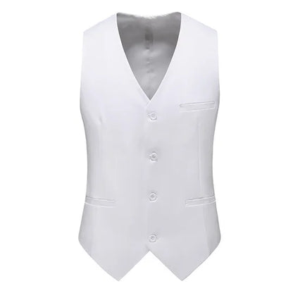 YASUGUOJI New Wedding Dress High-quality Men's Fashion Design Suit Vest Plus Size Men's Business Casual Suit Vest 15-colors