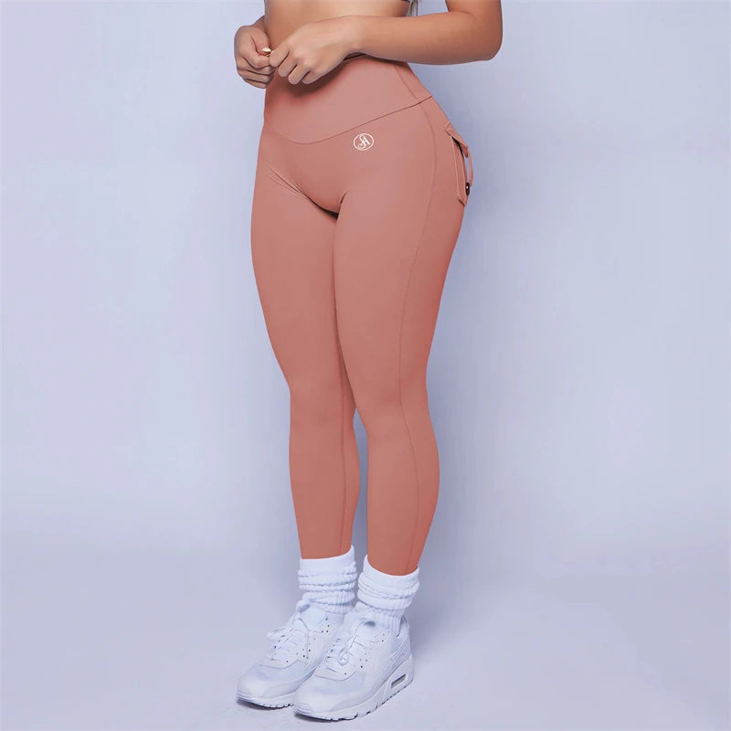 2026 Allure The Band Gym Leggings Women High Waist Tights Pants Peach Hip with Pockets Women Workout Gym Leggings ATB Yoga Pants