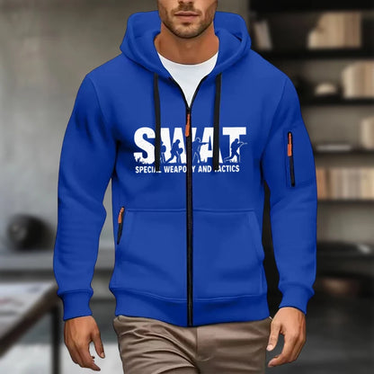 Mens Hoodies Sweatshirt New Casual Long Sleeve Hoodie Men Zipper Cardigan Hooded Sweatshirts