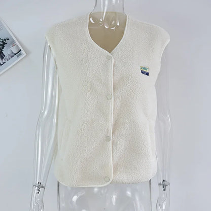 Faionable Women's Svel ort Vest Thiened Polyester Fiber Folded  Windbreaker Jaet for Spring Season