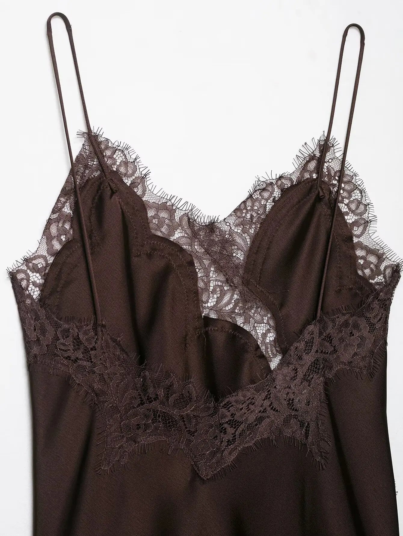 UNIZERA Women's Lace Asymmetrical Dress Sexy Suspender Summer 2025 New Temperament Fashionable