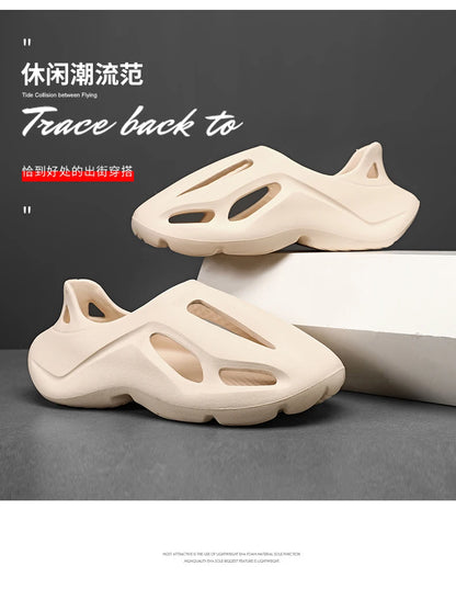 Sandals Mens Slippers Summer EVA Hole Sandals Man Shoes Brand Beach Platform Water Slides Unisex Hollow Sandals Men Casual Shoes