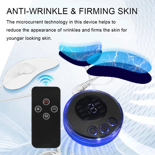 EMS Facial Massager Face Tightening Tool Anti-Wrinkle Anti-Aging Beauty Device USB Charging 8 Modes 19 Levels for Neck Face