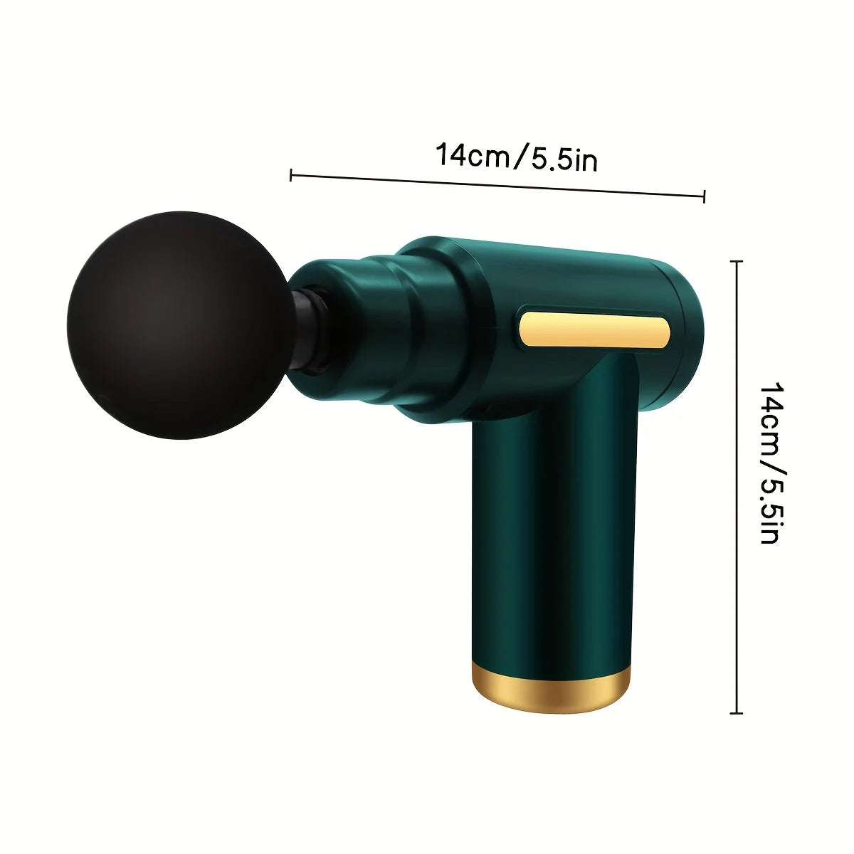 Long endurance TYPE-C mouth electric massager with six adjustable levels, silent fascia gun, multifunctional button fascia gun