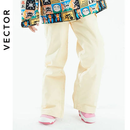 VECTOR Ski Pants Boys Girls Children Outdoor High-quality Windproof, Waterproof and Warm Snow Winter Ski Snowboard Pants Brand