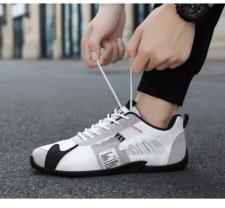 Low-Top Men's Casual Shoes Breathable Retro Sporty Style Summer New Fashion Trendy Bean Board Shoes Comfortable Rubber Sole