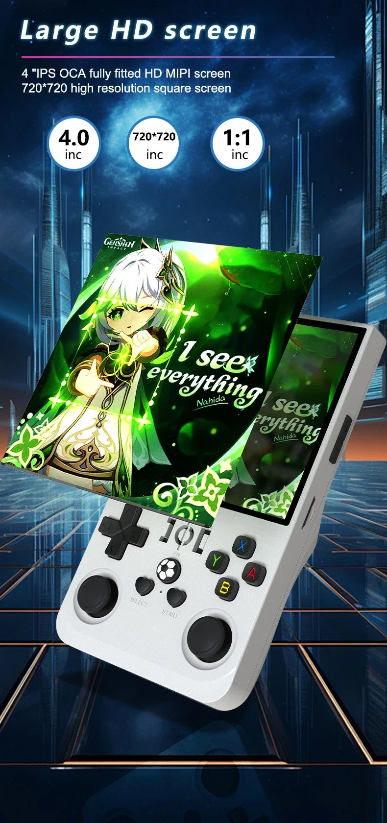 R36MAX Game Console 64GB 128GB 18000+GAMES Linux System 4.0inch K36 vs R36S 3.5inch Pocket Video Player No Download Required