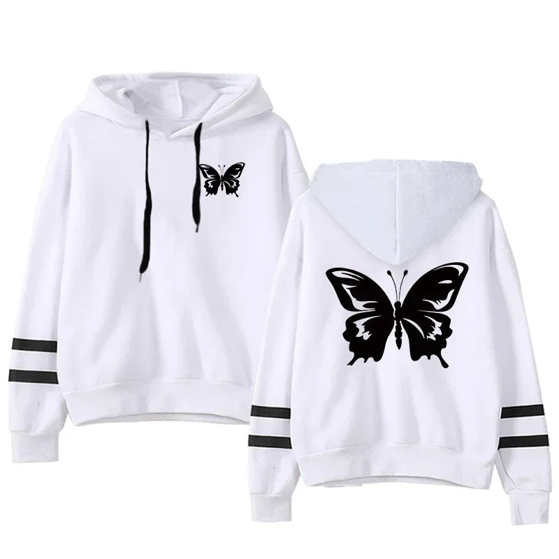 Women Tracksuit Casual Daily Hoodies Quality Single Piece Stripe Sweatshirt and Sweatpants Comfort Outdoor Jogging Autumn Winter