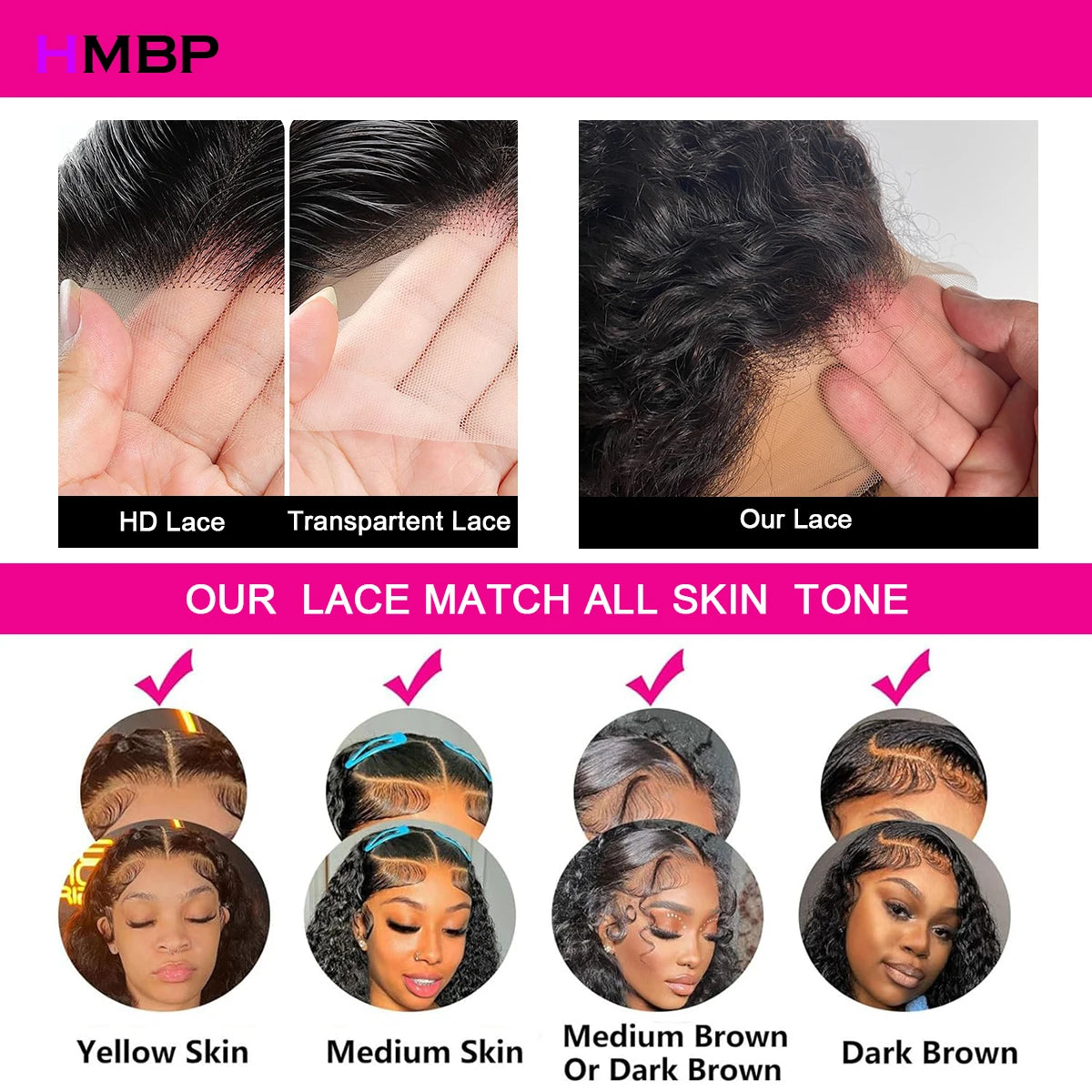 Glueless Wigs Human Hair Highlight Kinky Curly Wear and Go 13x6 Hd Lace Frontal Wig 450 Density Preplucked Closure Wig For Women