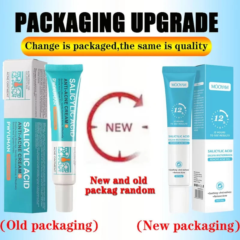 Salicylic Acid Acne Treatment Cream Shrink Pore Remove Blackheads Scars Acne Marks Spots Oil Control Whitening Korean Skin Care
