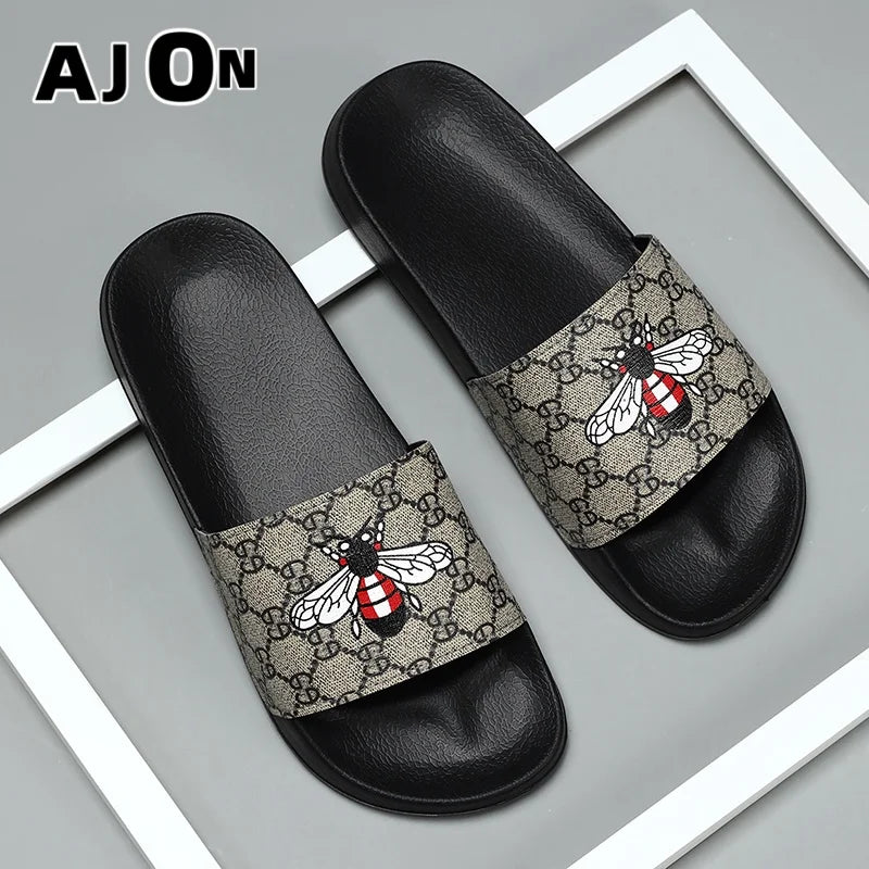 Summer men's shoes sports casual slippers indoor and outdoor EVA shoes men's small butterfly beach outdoor garden sandals