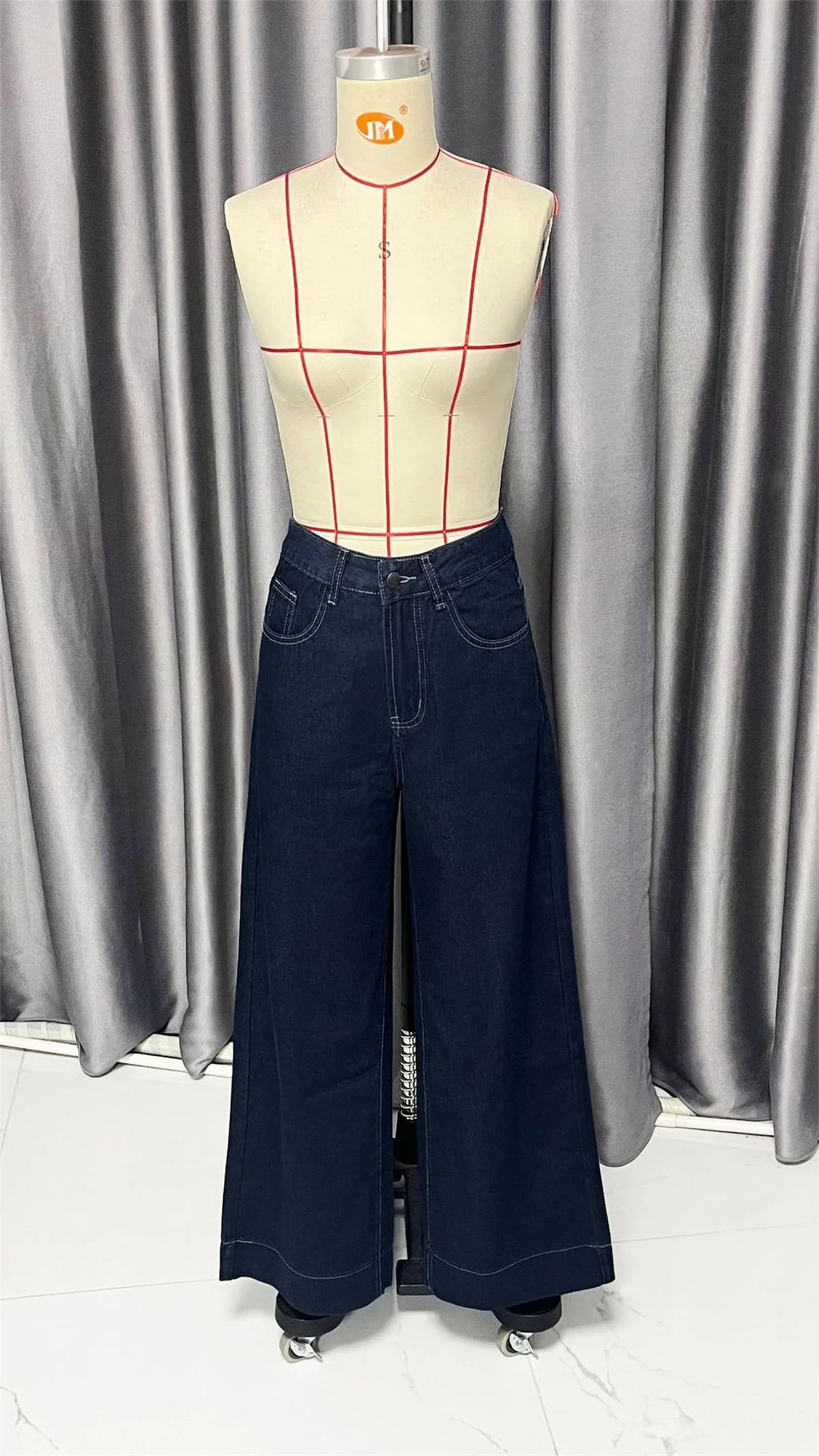 Fashion Wide Leg Jeans Women 2026 Spring Autumn New Retro High Waist Pant Solid Chic Casual Trousers Office Lady Street Pants