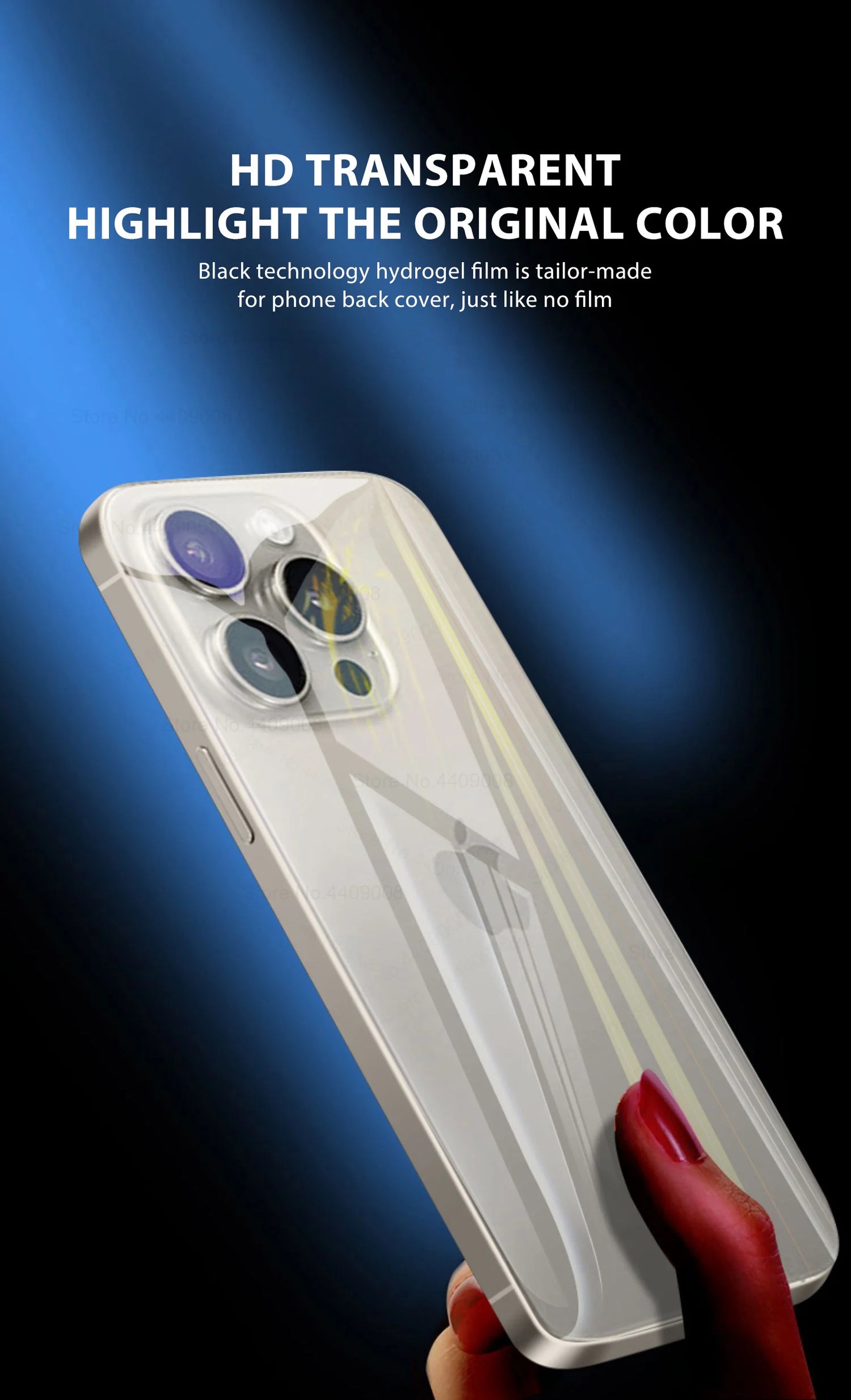 3Pcs Back Hydrogel Film For Apple iPhone 17 16 Pro Max Air Full Cover Screen Protection Clear Film HD Stickers Phone Accessories