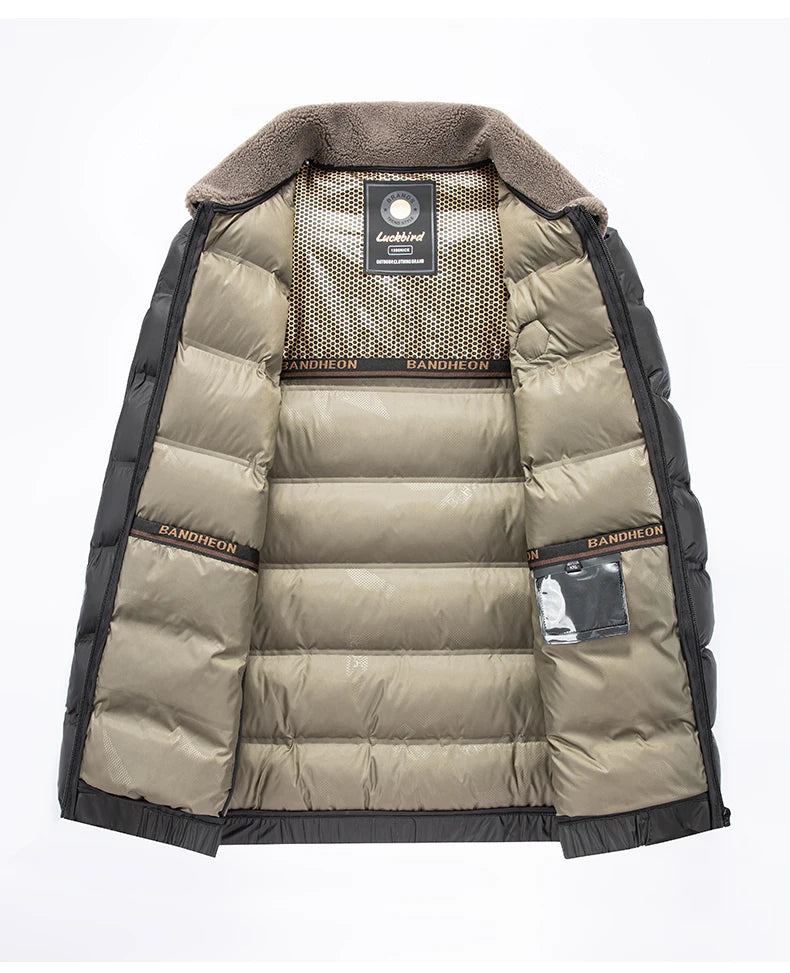 Top Grade Graphene Warmth Technology Men's New Winter Parka Jacket Windbreaker Diamond Quilted Bubble Puffer Coats