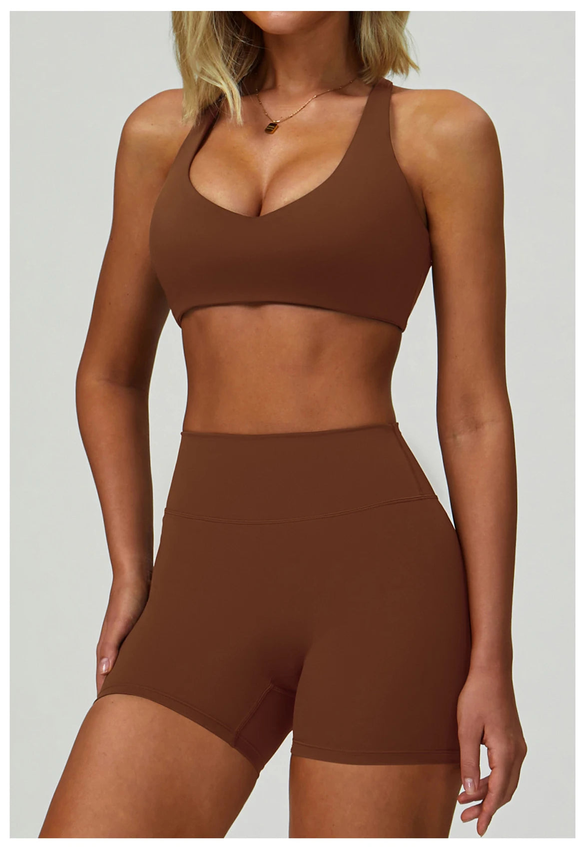 2-3PCS Yoga Suit Women Tracksuit Sports Bra High Waist Leggings Shorts Outfit Gym Set Fitness Push Up Workout Clothes Sportswear