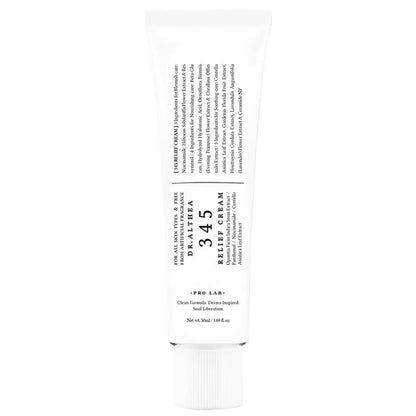 345 Face Moisturizer 50ml, Daily Soothing Cream for Skin Recovery, Brightening, and Calming, Gentle for All Skin Types