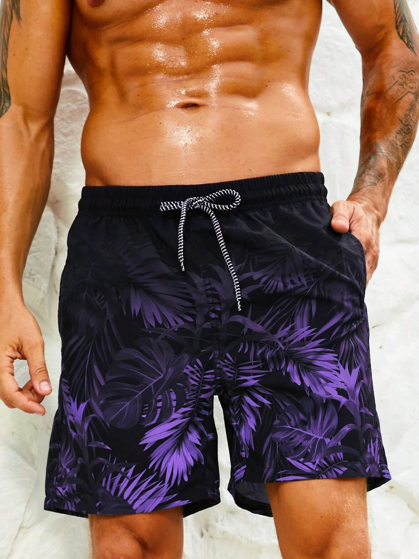 Tropical Plants 3D Print Board Shorts Men Oversized Surfing Drawstring Beach Sports Pants Swimwear Swimsuits Trunks Kid Clothing