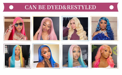 13x6 Hd Transparent Lace Frontal Wig Human Hair 30 Inch Blonde Straight Lace Front Wigs Human Hair 613 Bone Straight Colored Wig