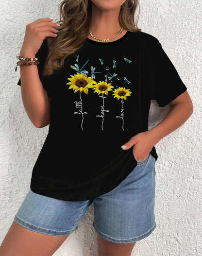 Plus Size Elegant Casual Woman T-Shirt Fashion Loose T-Shirt Woman Temperament Long sleeve T-Shirt Holiday Weekend