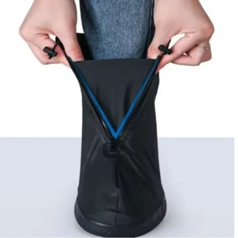 Waterproof Rain Boot Covers Reusable Non-Slip Cycling Hiking Shoe Protectors Rain Snow Wet Sand Overshoes Pants Protectors