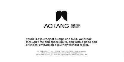 Aokang Men's nut Running oes Bla Casual Sports Sneakers Breathable Lace-Up round Toe Thi Bot for Running And Sports