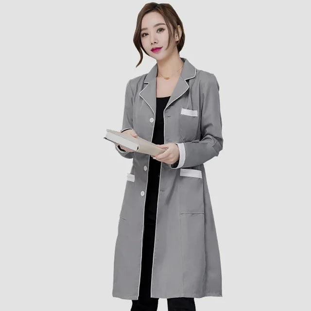 Beauty Salon Work Wear High Quality Spa Uniforms Tattooist Work Clothing Lab Coat Summer Purple Long Sleeve Scrubs Uniform New