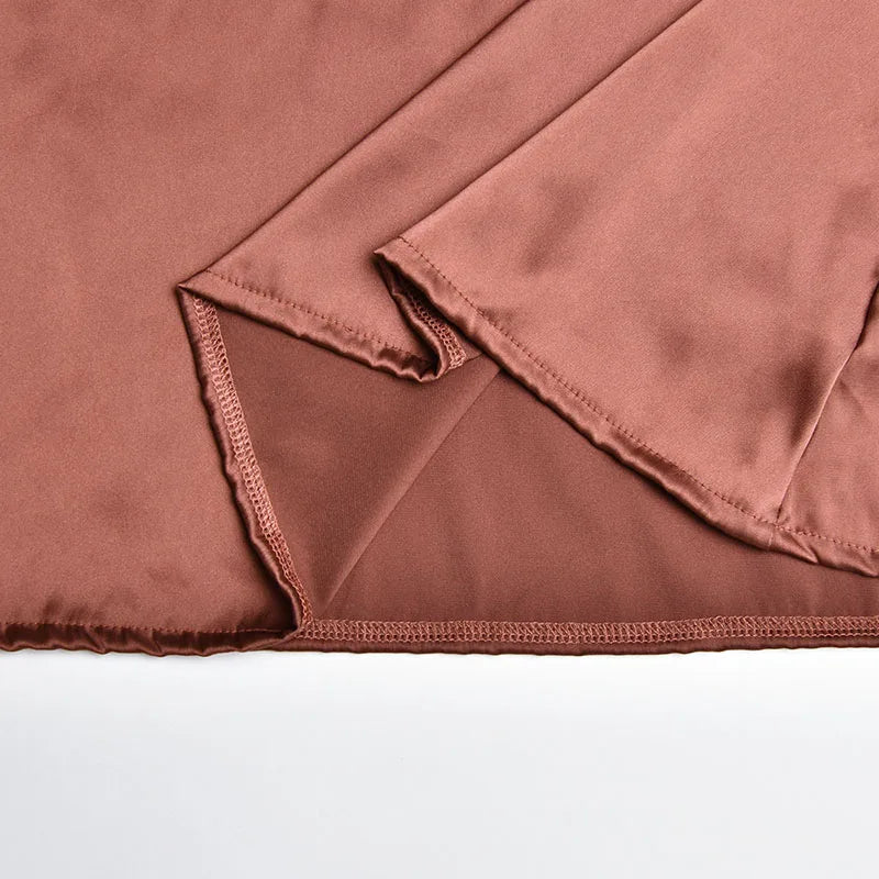 Sexy Spaghetti Strap Satin Dresses Women Elegant Backless Lace Up Mermaid Dress Woman Sleeveless Slim Bodycon Party Long Dress