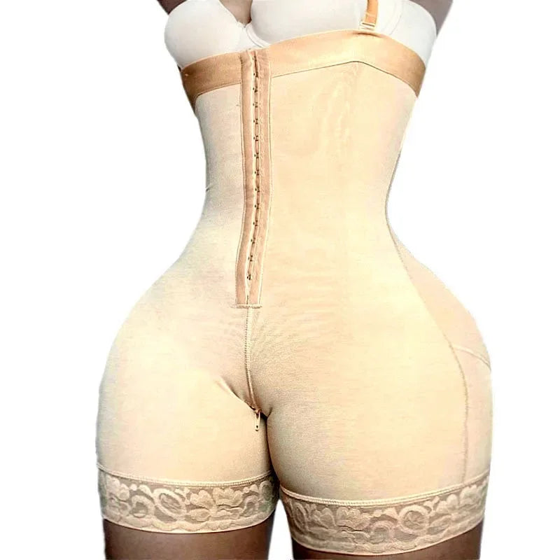 AfuliA Full Body Shaper Fajas Colombianas Reductive Girdles Flat Belly Slimming Belt Waist Trainer Butt Lifter Shapewear Corsets