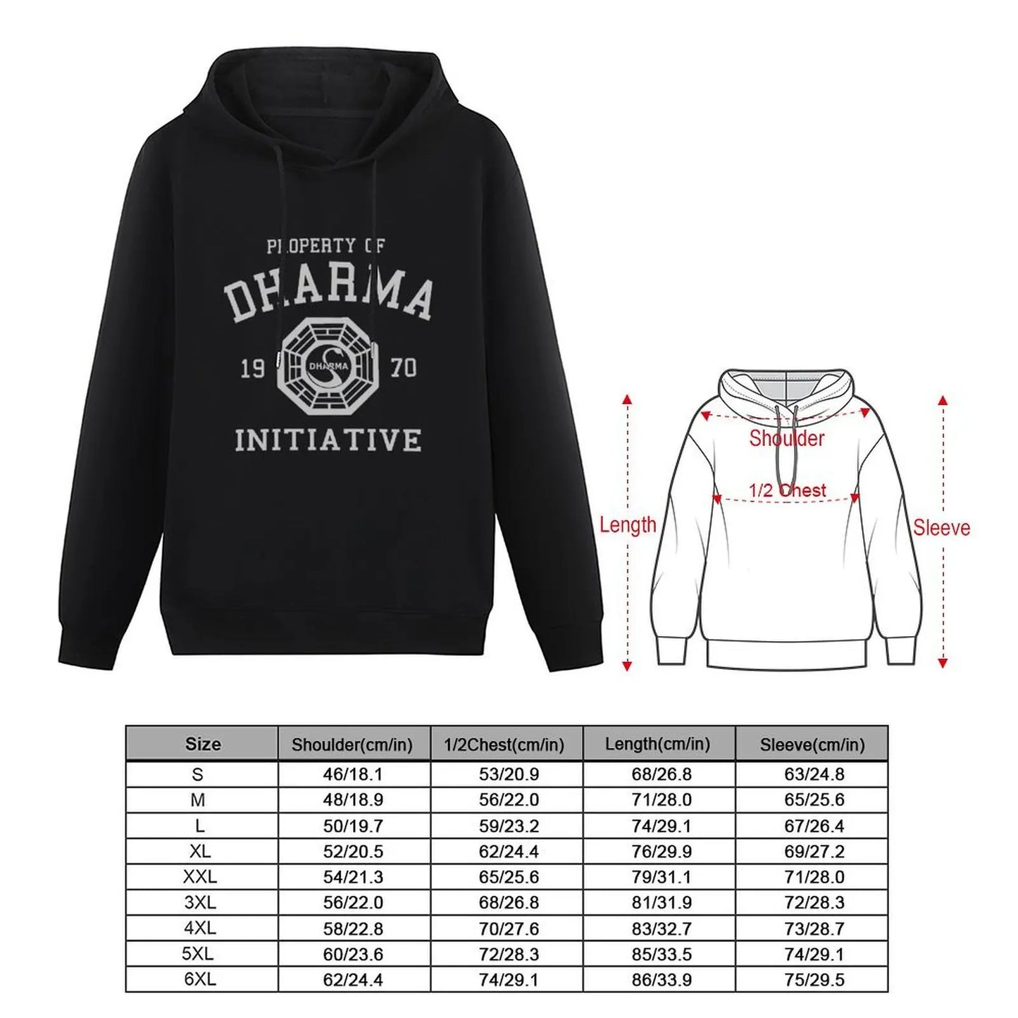Dharma Initiative Professionals Hoodie men's autumn clothes autumn new products men's clothing hooded shirt autumn hoodie