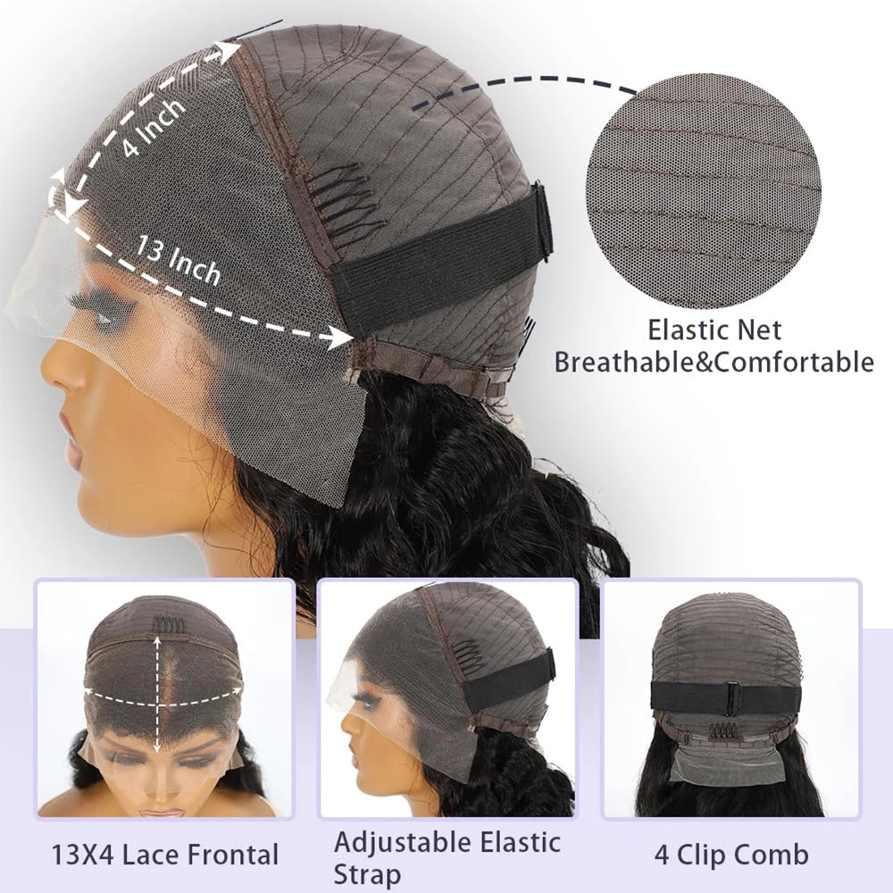 Bob Wig Human Hair 180 Density Glueless Wigs Human Hair Pre Plucked Pre Cut Glueless Wigs Human Hair 13x4 Hd Lace Closure Wigs