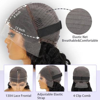 Bob Wig Human Hair 180 Density Glueless Wigs Human Hair Pre Plucked Pre Cut Glueless Wigs Human Hair 13x4 Hd Lace Closure Wigs