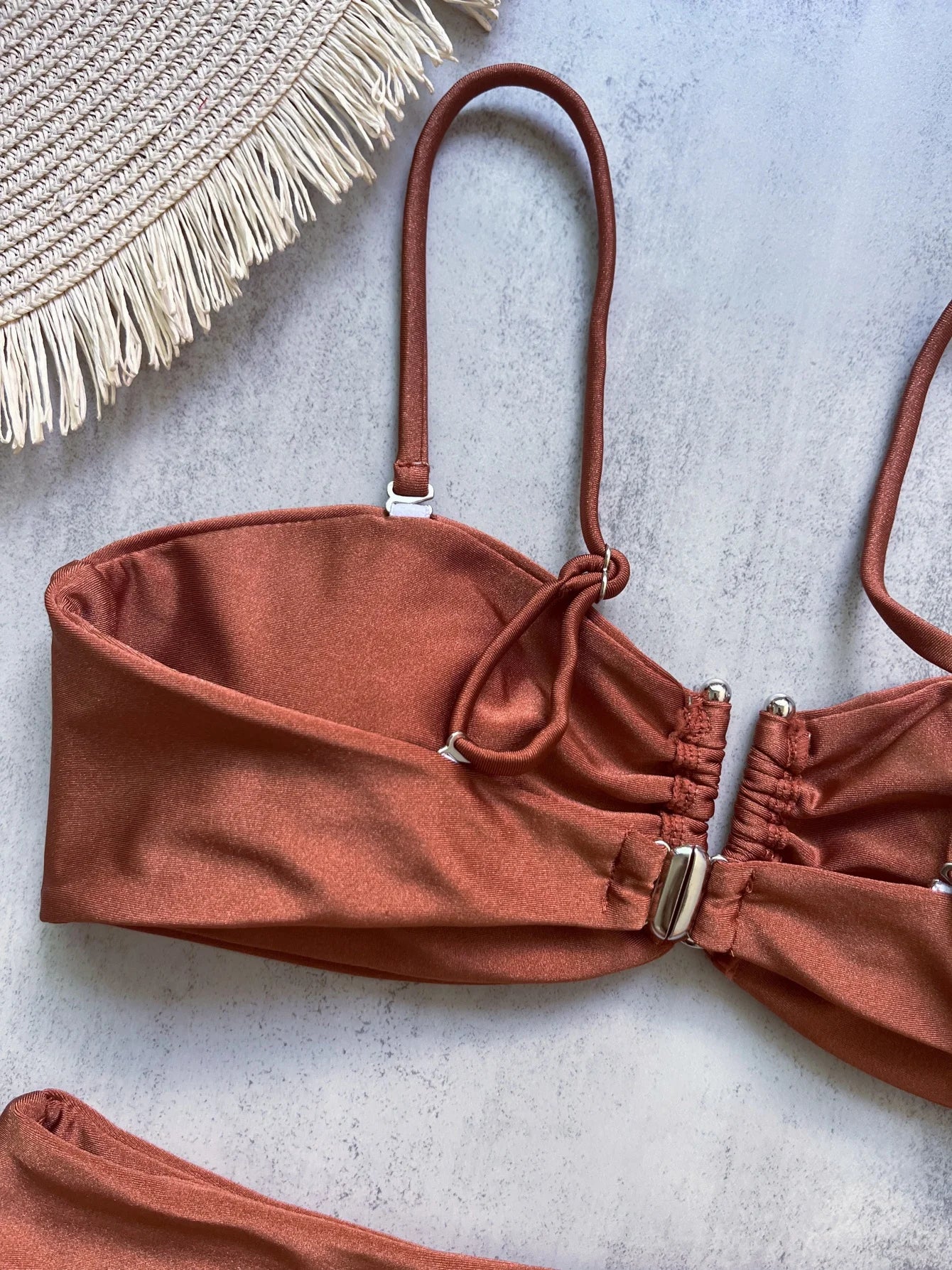 Bandeau Bikini Push Up Women Swimsuits 2024 Sexy Female Swimwear Brazilian Bikini Set Thong Biquini Swim Suits Solid Beachwear