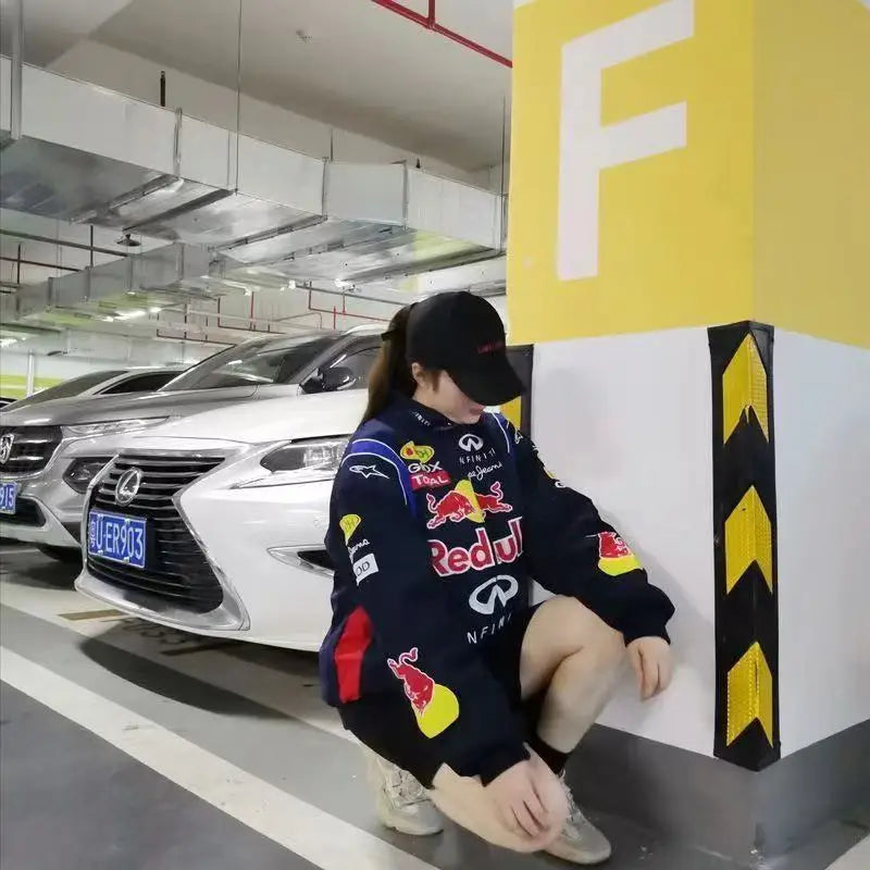 Red Bull 2025 New Men's and Women's Racing Jacket Red Bull Outdoor Sports Jacket Spring and Autumn Fashion High Quality Jacket