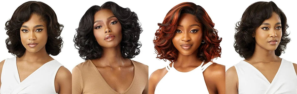 100% Human Hair Wig Highlight Bob Bouncy Loose Curly 12" 250% Density 5x5 HD Lace Closure Glueless Wigs Human Hair Ready To Wear