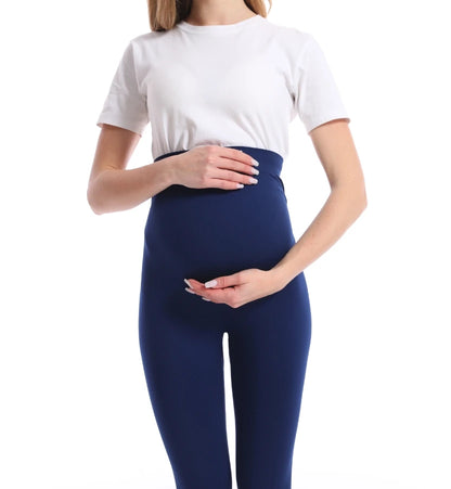 New Pregnancy High Waist Leggings Skinny Maternity clothes for pregnant women Belly Support Knitted Leggins Body Shaper Trousers