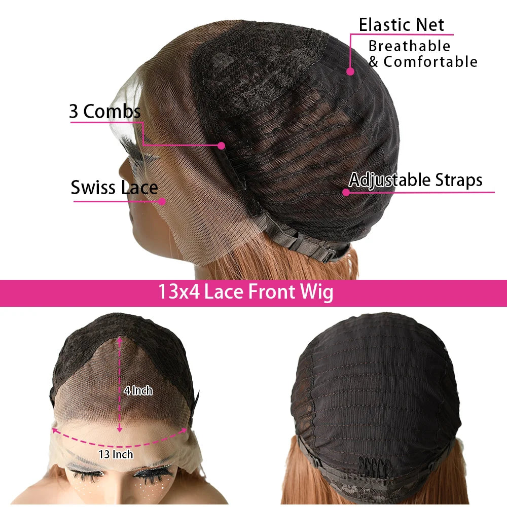 Black Body Wave Lace Front Wigs 13x4 Hd Lace Front Wig Synthetic Lace Frontal Wig 200 Density Preplucked Heat Resistant Cosplay