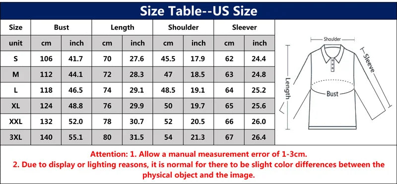 Spring and Autumn Men's Polo Shirt Lapel Pocket T-shirt Men's Business Casual Long sleeved European and American Plus Size