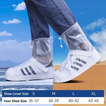 Waterproof Rain Boot Covers Reusable Non-Slip Cycling Hiking Shoe Protectors Rain Snow Wet Sand Overshoes Pants Protectors