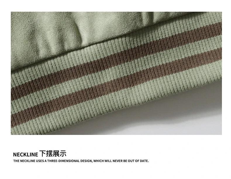 Hip Hop Men's Suede Embroidered Varsity Jacket Color Block Letter Graphic Long Sleeve Baseball Jacket Bomber Coat