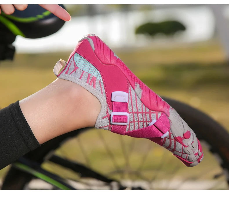 Men Women Elastic Beach Barefoot Seaside Aqua Shoe Quick-Dry Breathable Surf Wading Shoe Non Slip Upstream Swimming Water Shoe