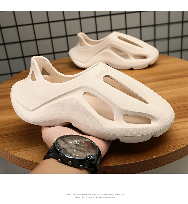 Sandals Mens Slippers Summer EVA Hole Sandals Man Shoes Brand Beach Platform Water Slides Unisex Hollow Sandals Men Casual Shoes