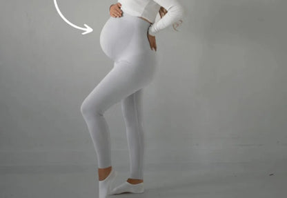 New Pregnancy High Waist Leggings Skinny Maternity clothes for pregnant women Belly Support Knitted Leggins Body Shaper Trousers